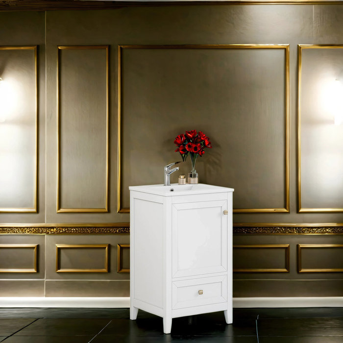 Winston Porter Bathroom Vanity with Sink with Soft Closing Door